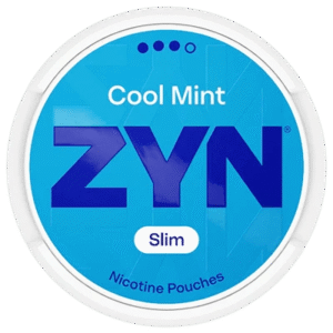 ZYN Cool Mint Slim Strong 9mg nicotine pouches can