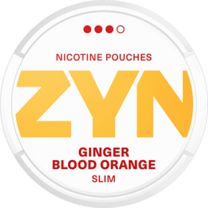 ZYN Slim Ginger Blood Orange nicotine pouches can